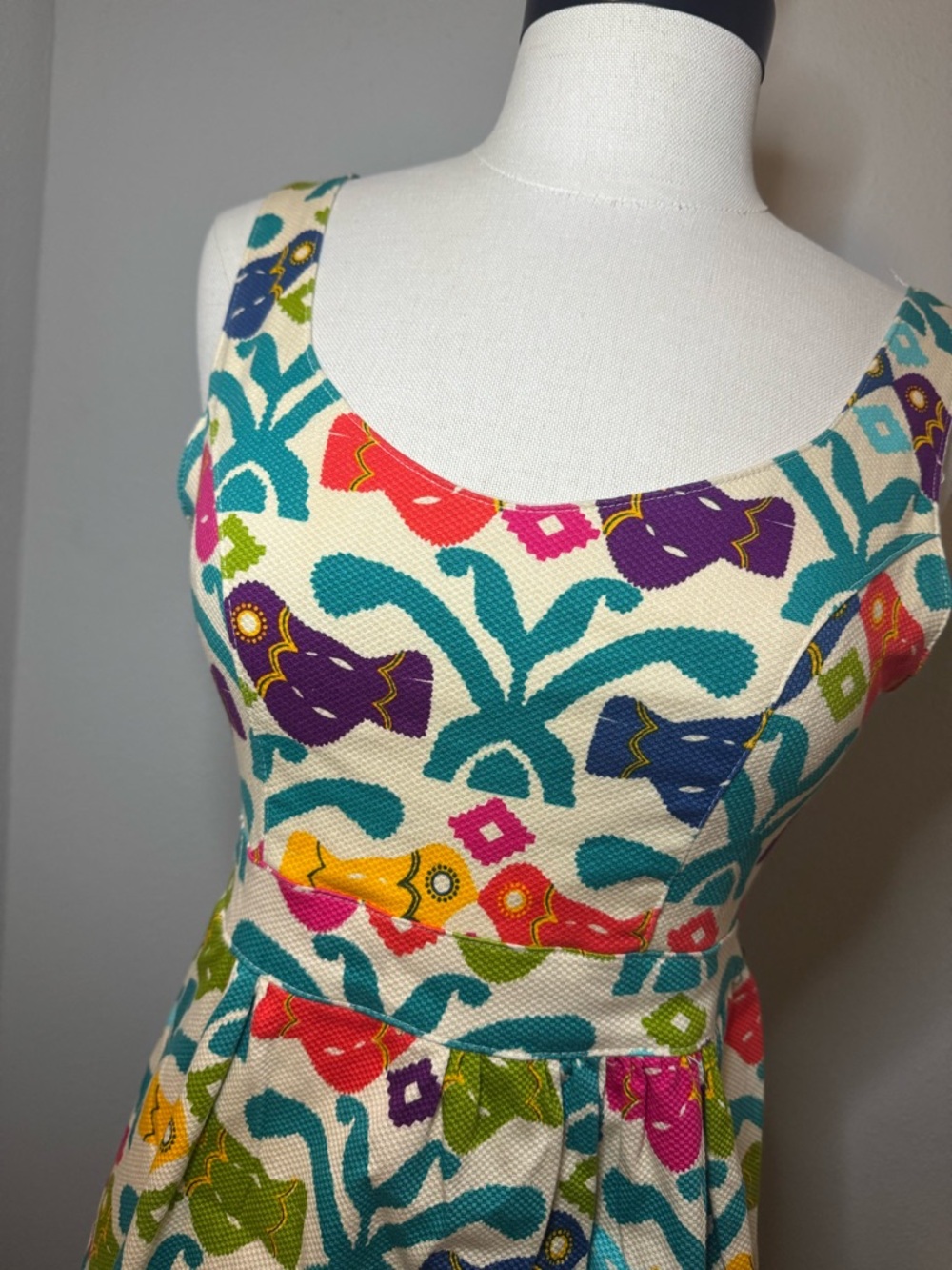 Judith March Aztec Bird Print Dress - Picture 2 of 7